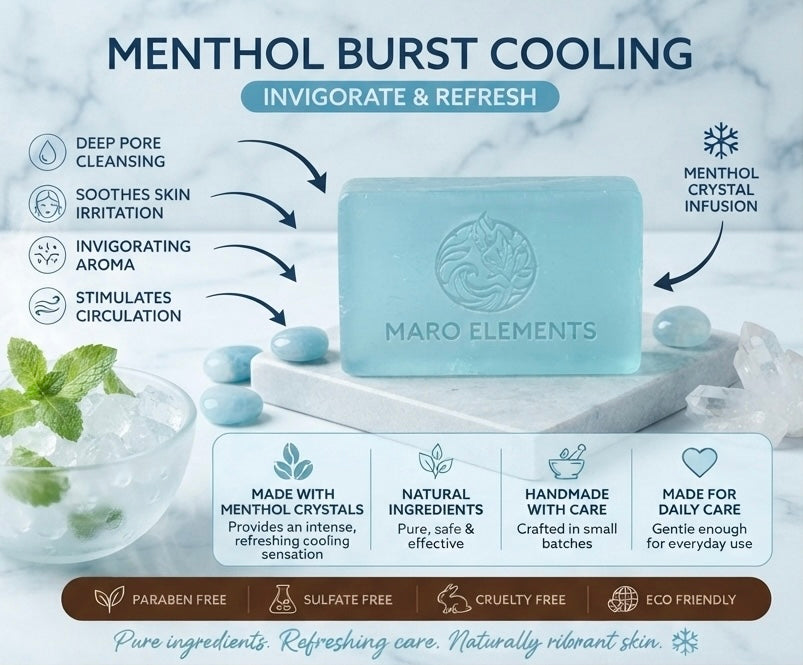 Avalanche Aqua Menthol Soap | Intense Cooling Body Bar