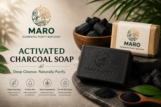 Activated Charcoal Soap: Benefits & Uses | Maro Elements