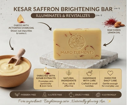 Aurum Kesar Soap | Premium Saffron Skin Brightening Bar