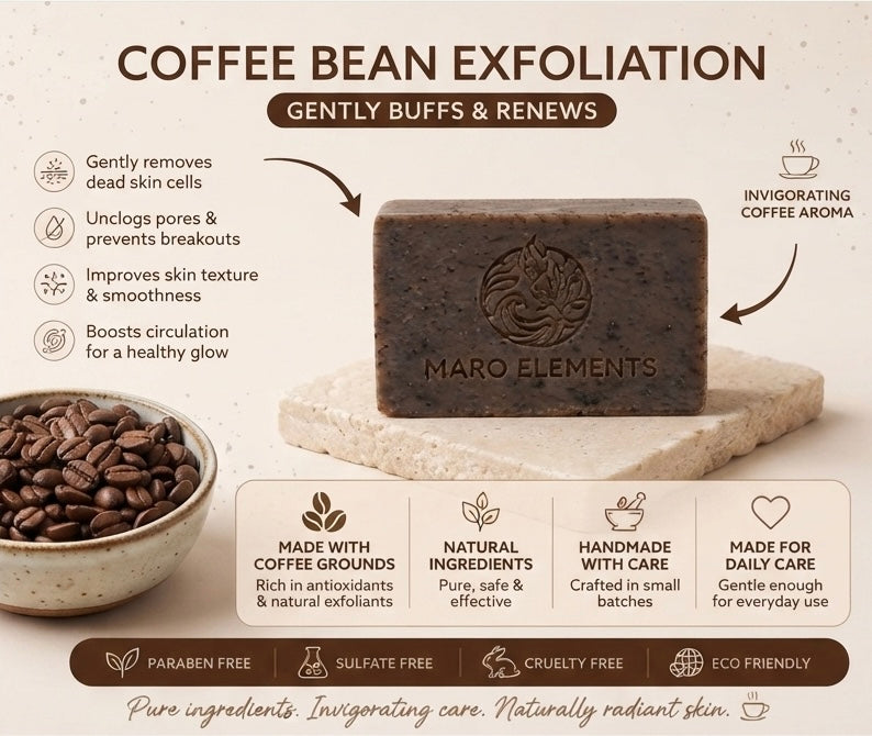 Coffee Arabica Soap Bar | Natural Exfoliating & Skin Brightening