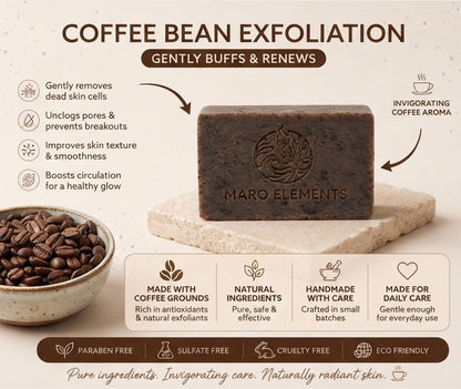 Coffee Arabica Soap Bar | Natural Exfoliating & Skin Brightening